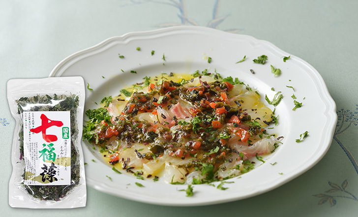 Carpaccio di mare （海藻と真鯛のカルパッチョ）いろはレシピ#26