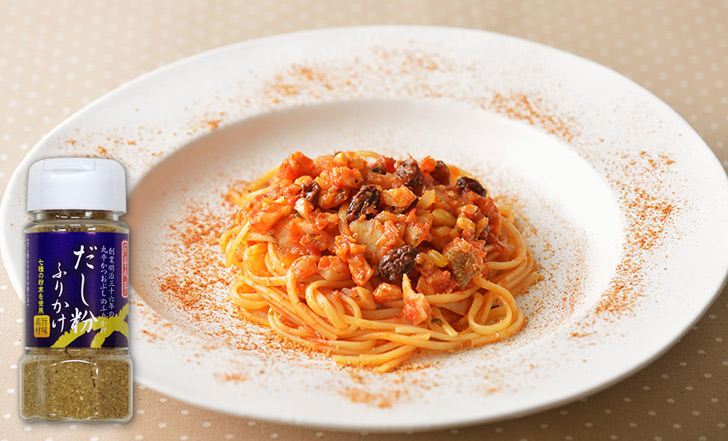 Spaghetti alla calabrese （だし粉ふりかけのカラブリア風パスタ）いろはレシピ#27